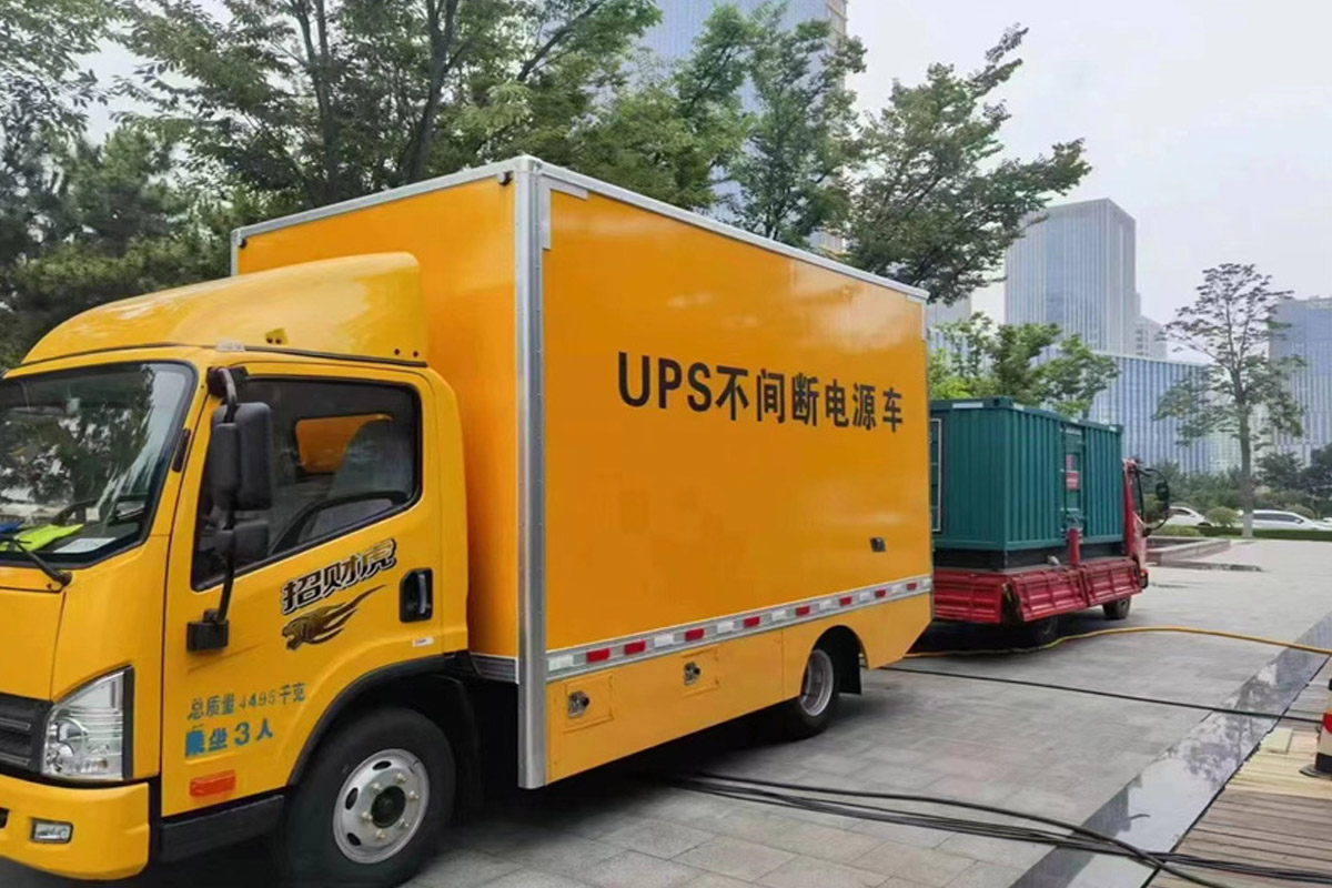 云城发电机租赁施工现场