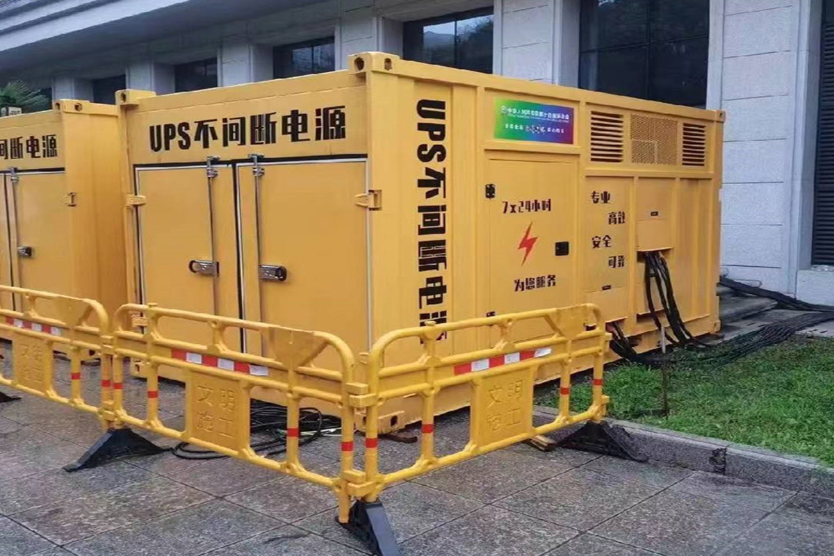 云城发电机租赁施工现场