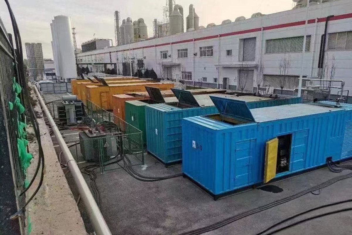 云城发电机租赁施工现场